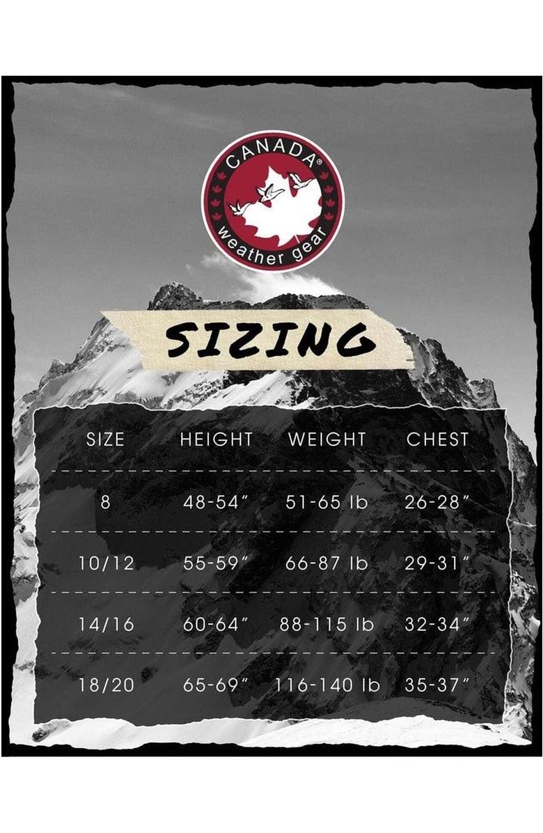 CANADA WEATHER GEAR Boys
 Winter Bomber Jacket, Alternate, color, Coal Grey