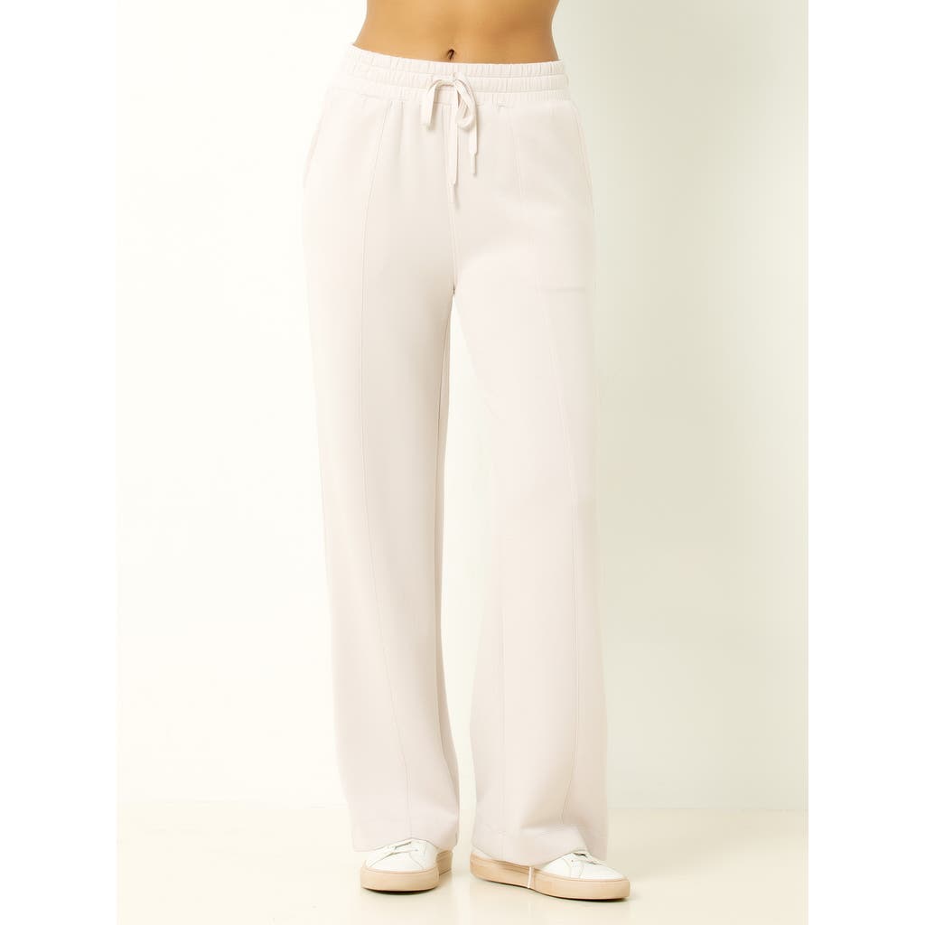 Single Stitch Ultra Soft Wide Leg Pant In White