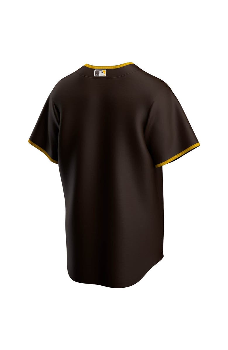 Nike Men's Nike Brown San Diego Padres Road Replica Team Jersey, Alternate, color,