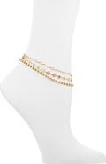 BP. Set of 3 Assorted Chain Anklets