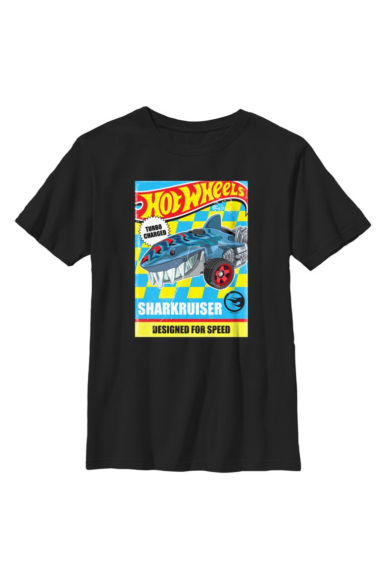 Boy's Hot Wheels Sharkruiser Designed for Speed  Graphic T-Shirt, Main, color, Black