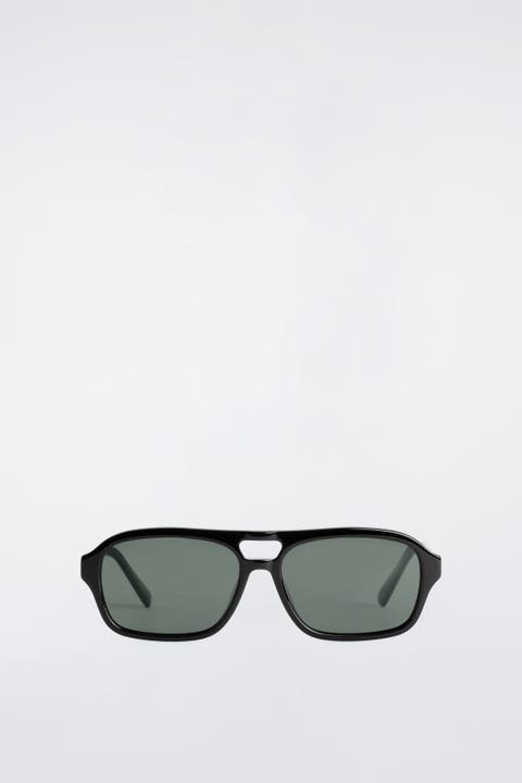 Rectangular Aviator Sunglasses