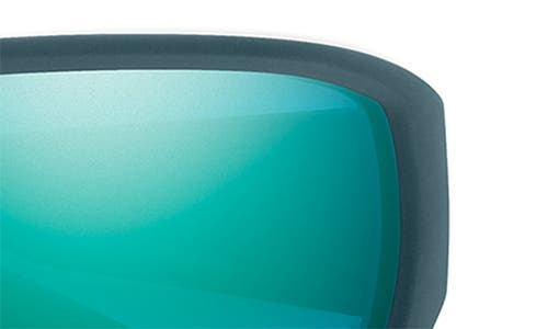 Smith Hookset 62mm Chromapop™ Polarized Oversize Wraparound Sunglasses In Pacific/opal