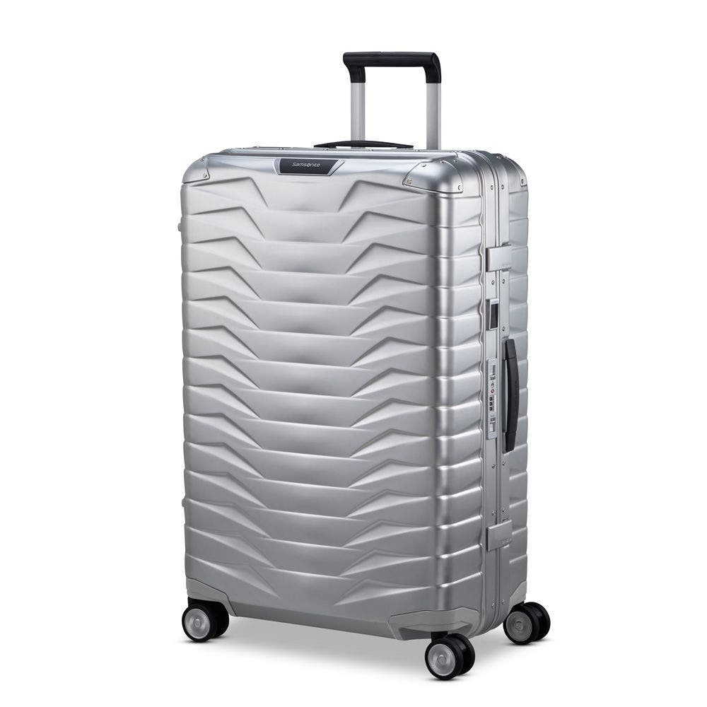 Samsonite Proxis Aluminum Large Hardside TSA Friendly Spinner, Main, color, Aluminum Silver