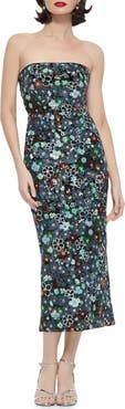 After Six Peri Floral Sequin Cocktail Dress