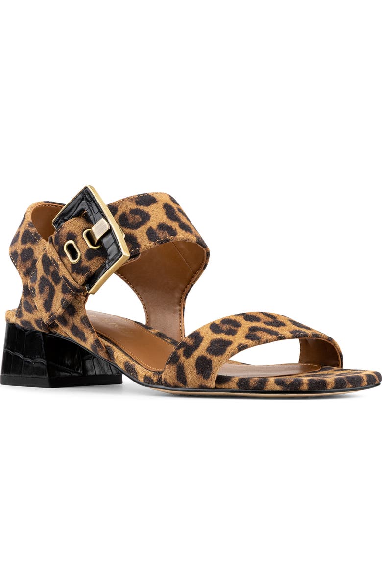 Donald Pliner Croc Embossed Heel Sandal, Main, color,