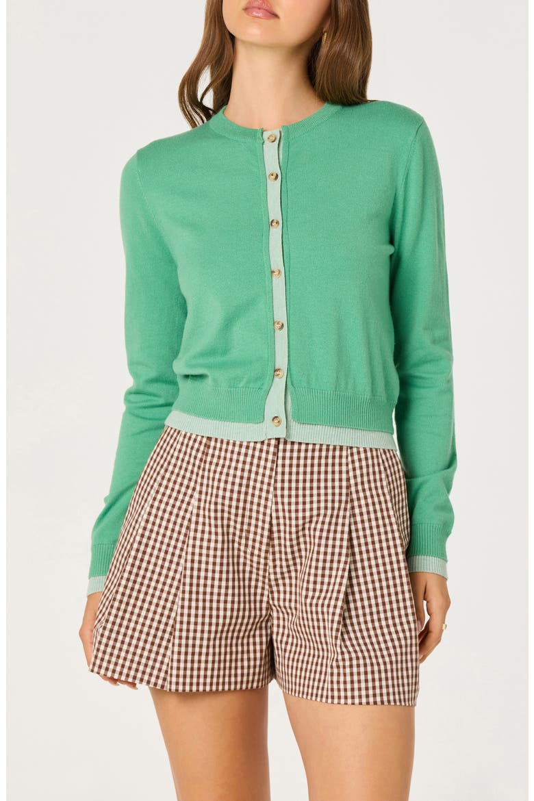 Clovis Cardigan, Alternate, color, GREEN COLOR BLOCK