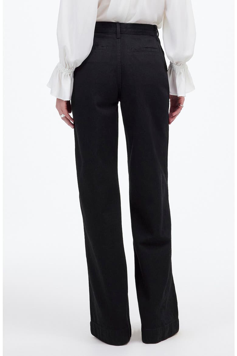 Superwide-Leg Trouser Jeans, Alternate, color, BLACK RINSE WASH