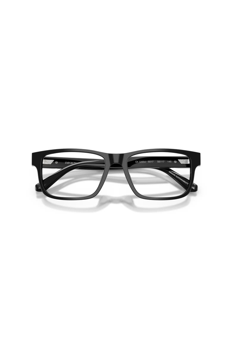 56mm Rectangle optical glasses, Alternate, color, Black