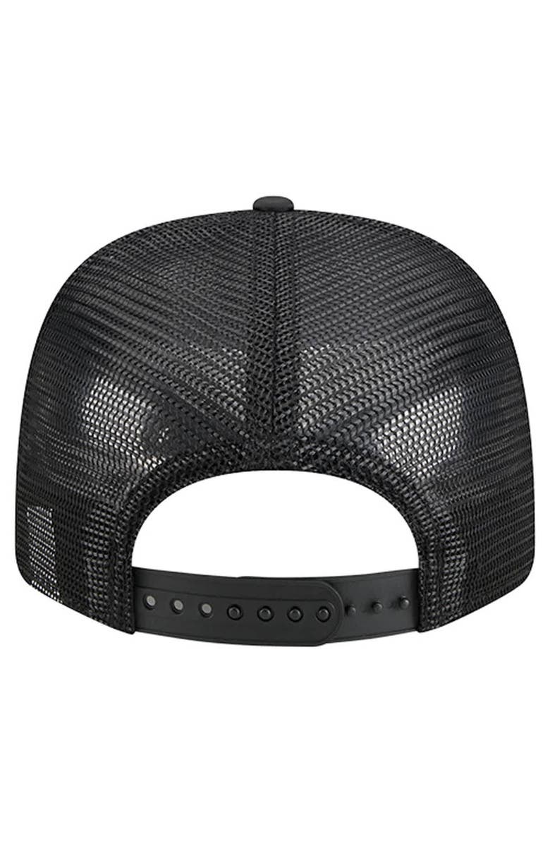 New Era Men's New Era  Black New York Knicks Quilted 9SEVENTY Trucker Adjustable Hat, Alternate, color, 