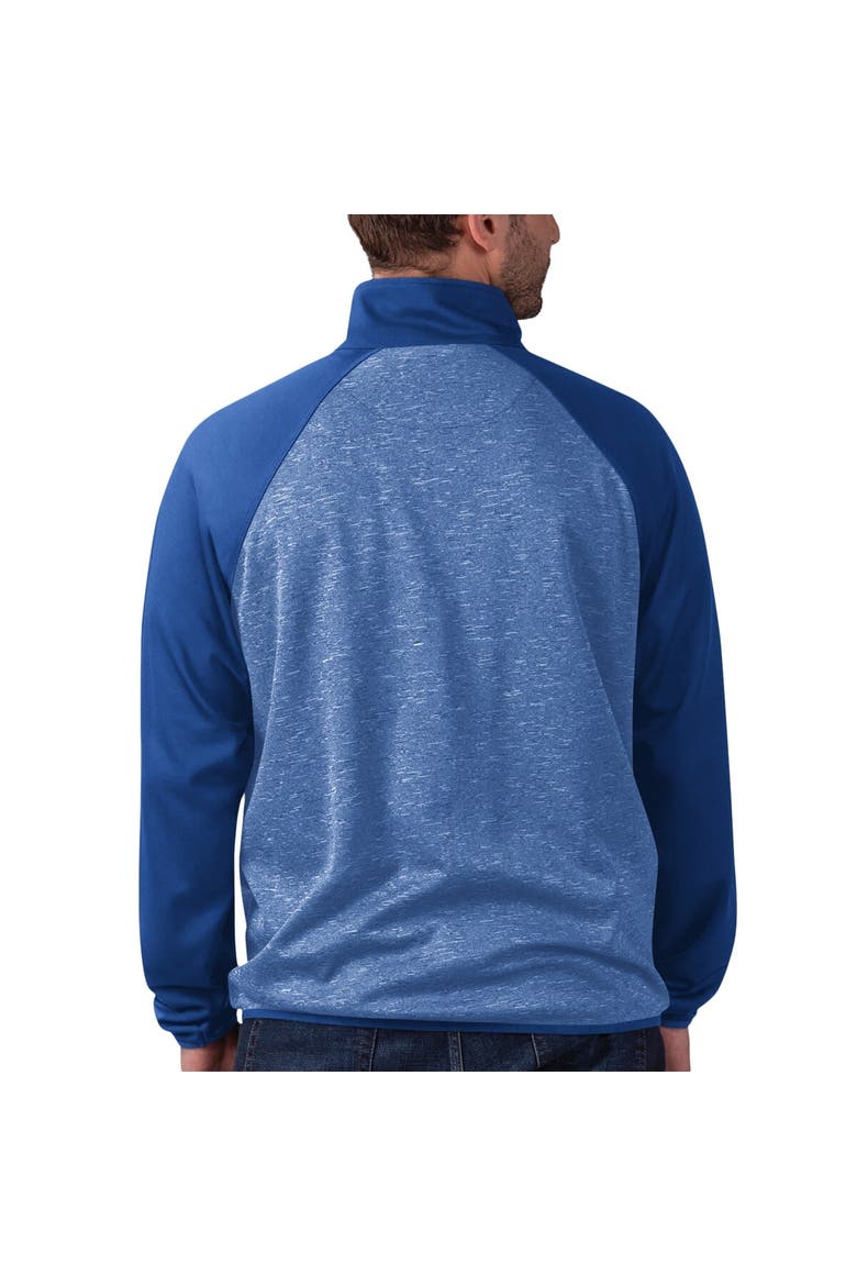Men's G-III Sports by Carl Banks Navy Colorado Avalanche Runners Raglan Full-Zip Track Jacket, Alternate, color, Navy