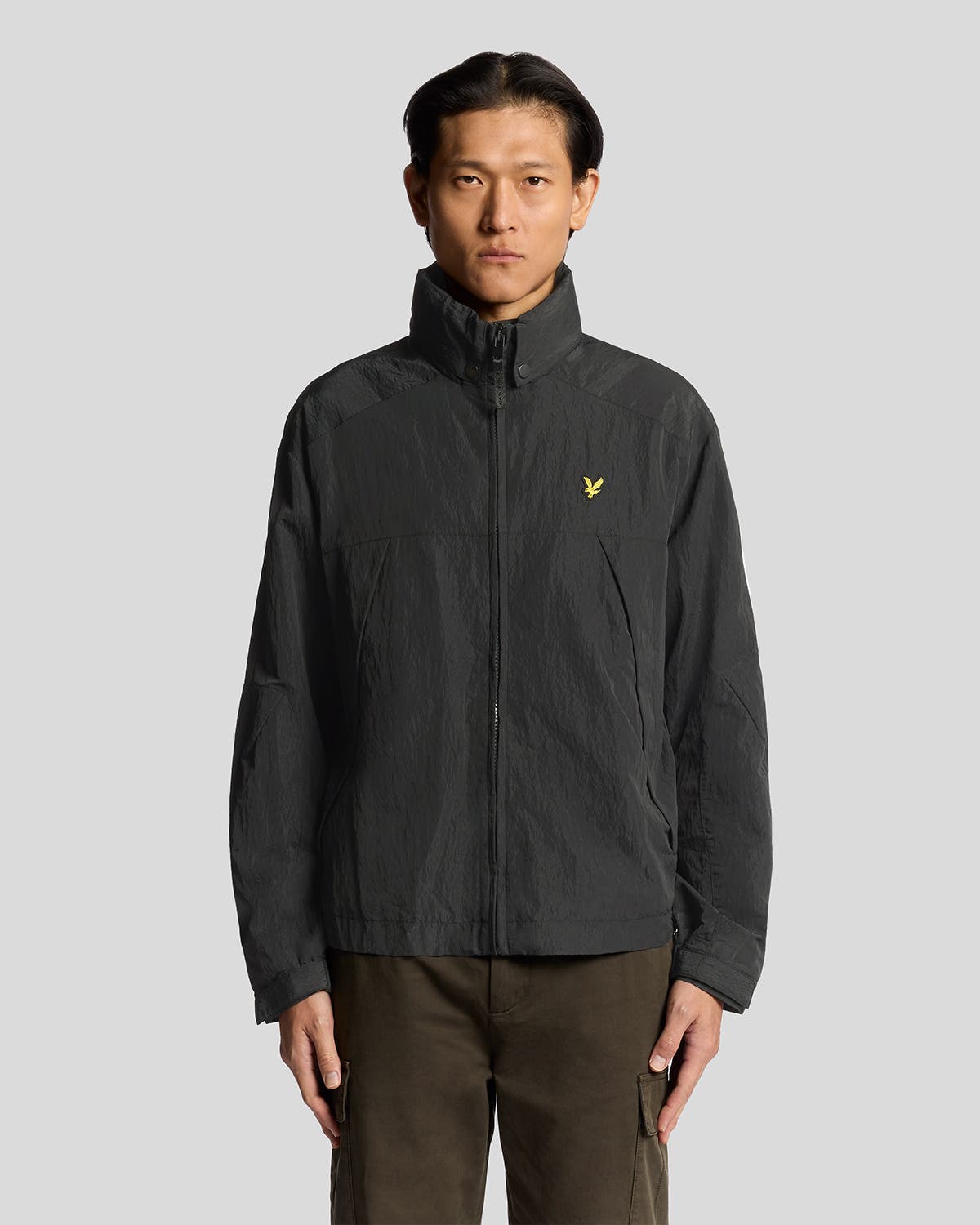 Long Sleeve Fold Away Hood Jacket