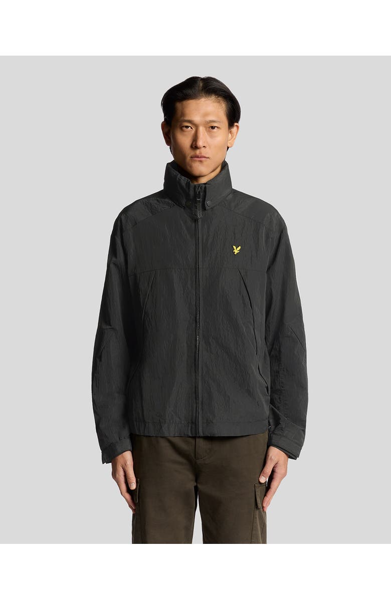 Lyle & Scott Long Sleeve Fold Away Hood Jacket, Main, color, Black Ice
