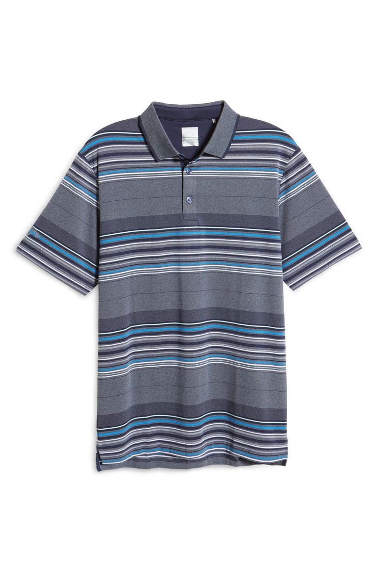 Callaway Golf<sup>®</sup> Swing Tech<sup>™</sup> Oxford Stripe Performance Golf Polo, Alternate, color, 
