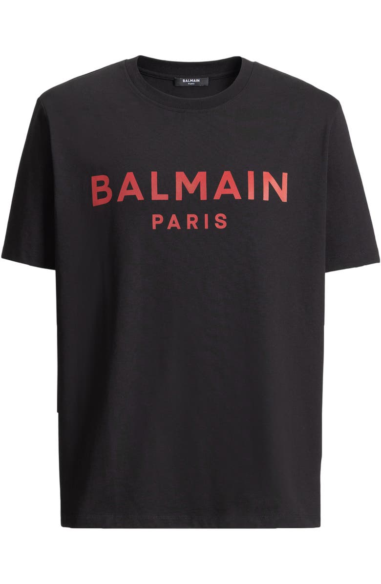 Balmain T-shirt with Balmain Paris print, Alternate, color, Multicolor