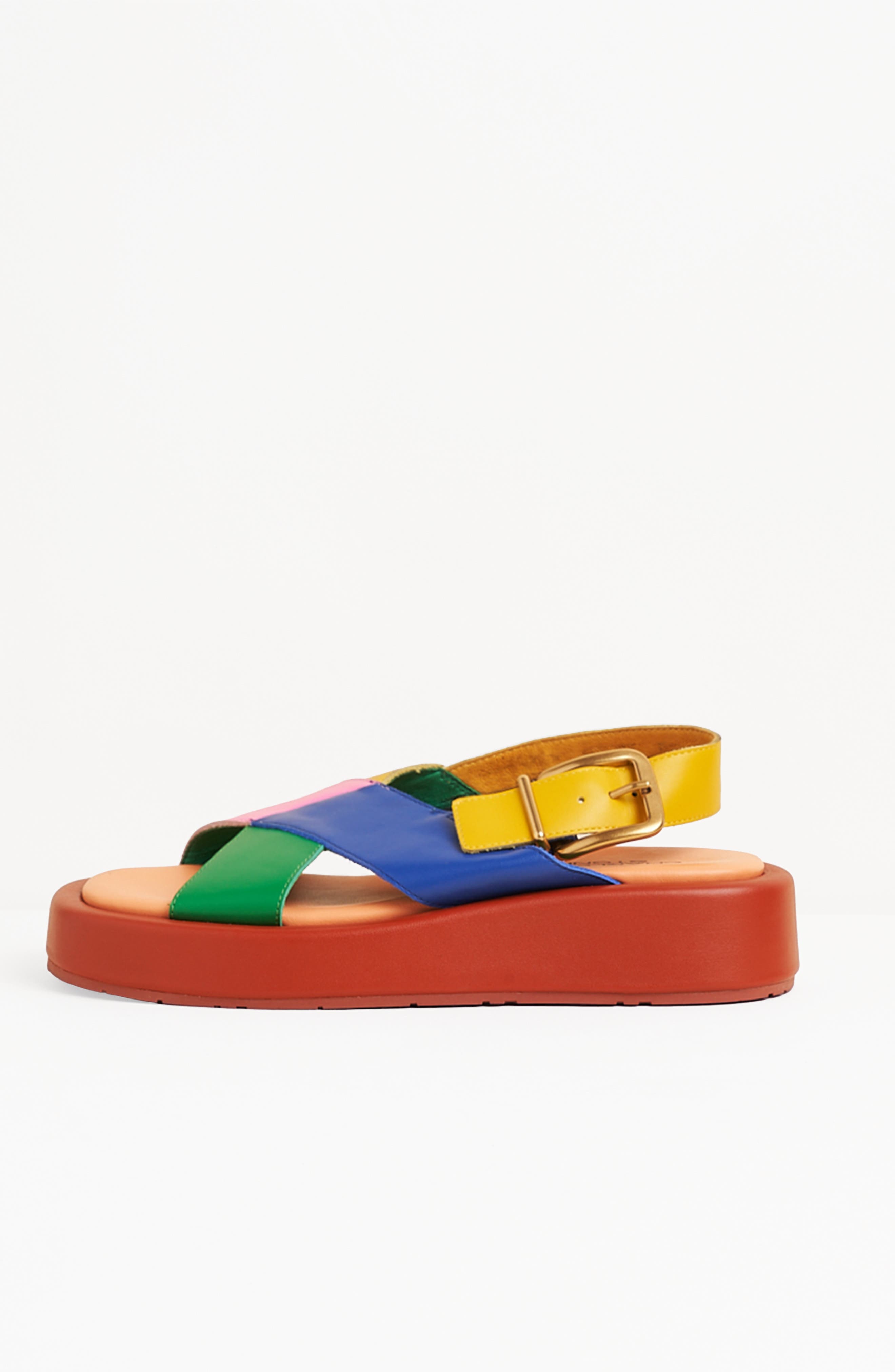 Anto Slingback Flatform Sandal, Alternate, color, Solimar