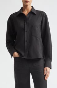 Victoria Beckham Ellys Wool Button-Up Shirt