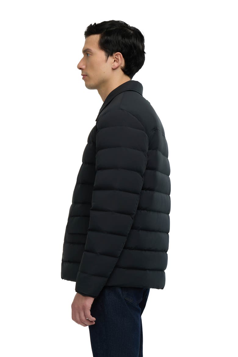 Adrian Lightweight Dressy Quilted Stretch Jacket, Alternate, color, Black