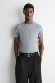 COS Slim-fit Wide-rib Cotton T-shirt