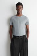 COS Slim-fit Wide-rib Cotton T-shirt