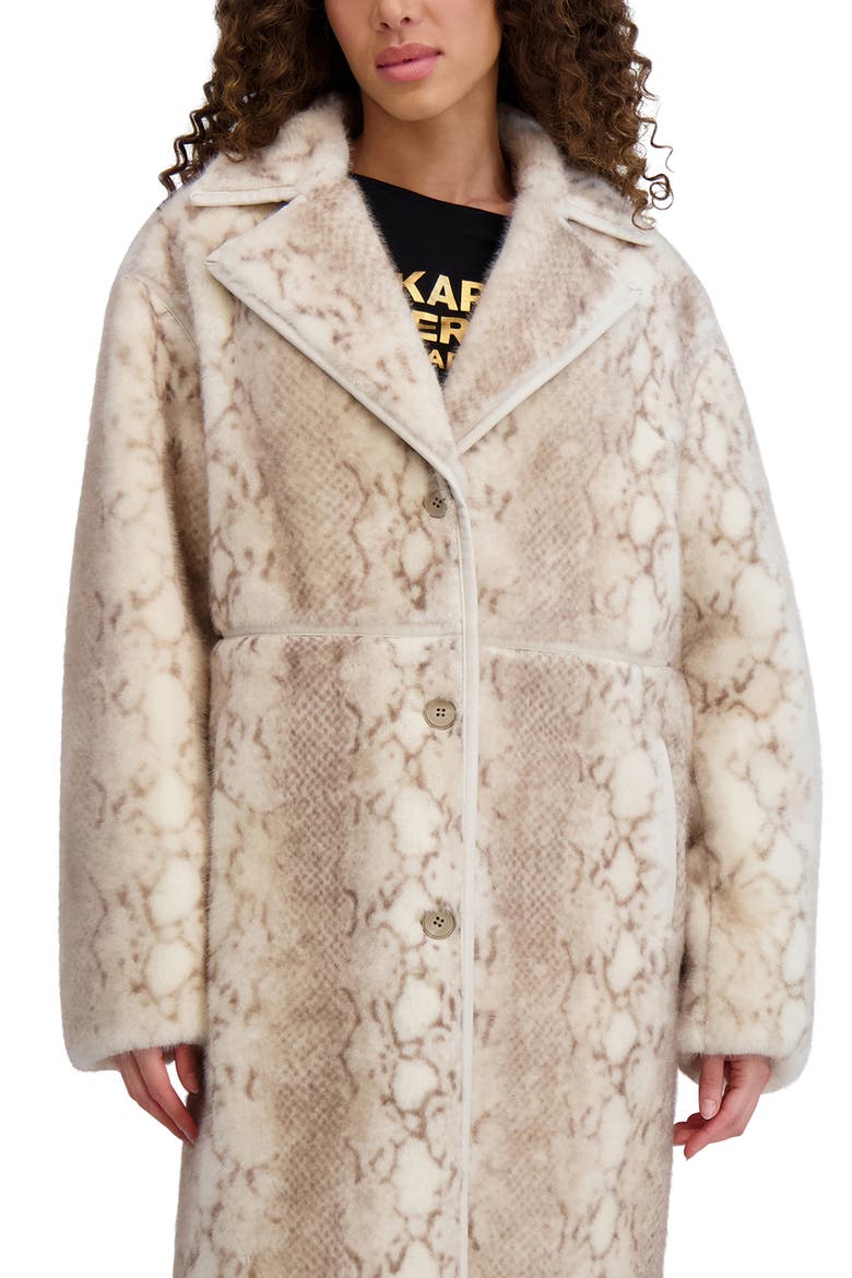 Faux Fur Jacket, Alternate, color, CREAM