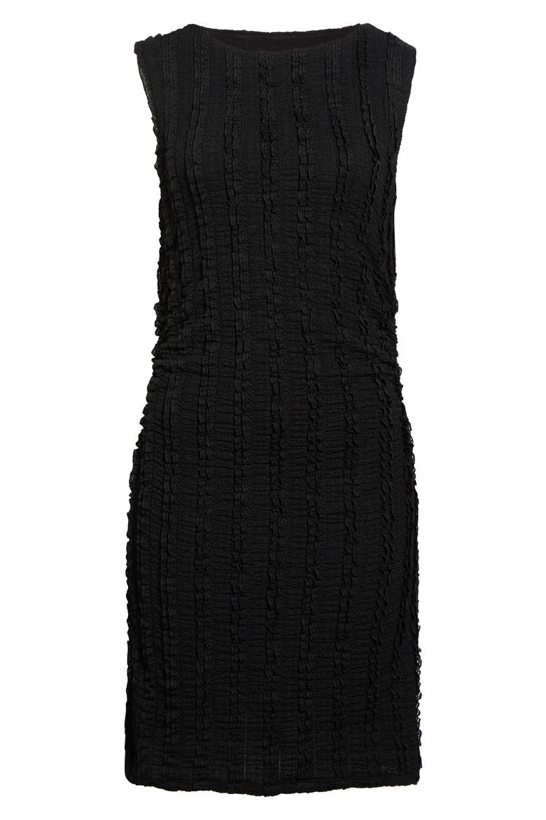 Charissa Textured Minidress, Main, color, BLACK