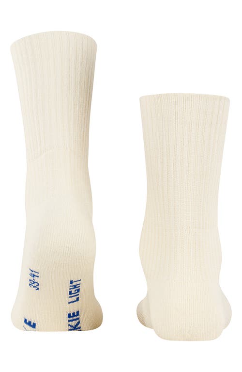 Falke Walkie Light Hiking Socks In Wool White