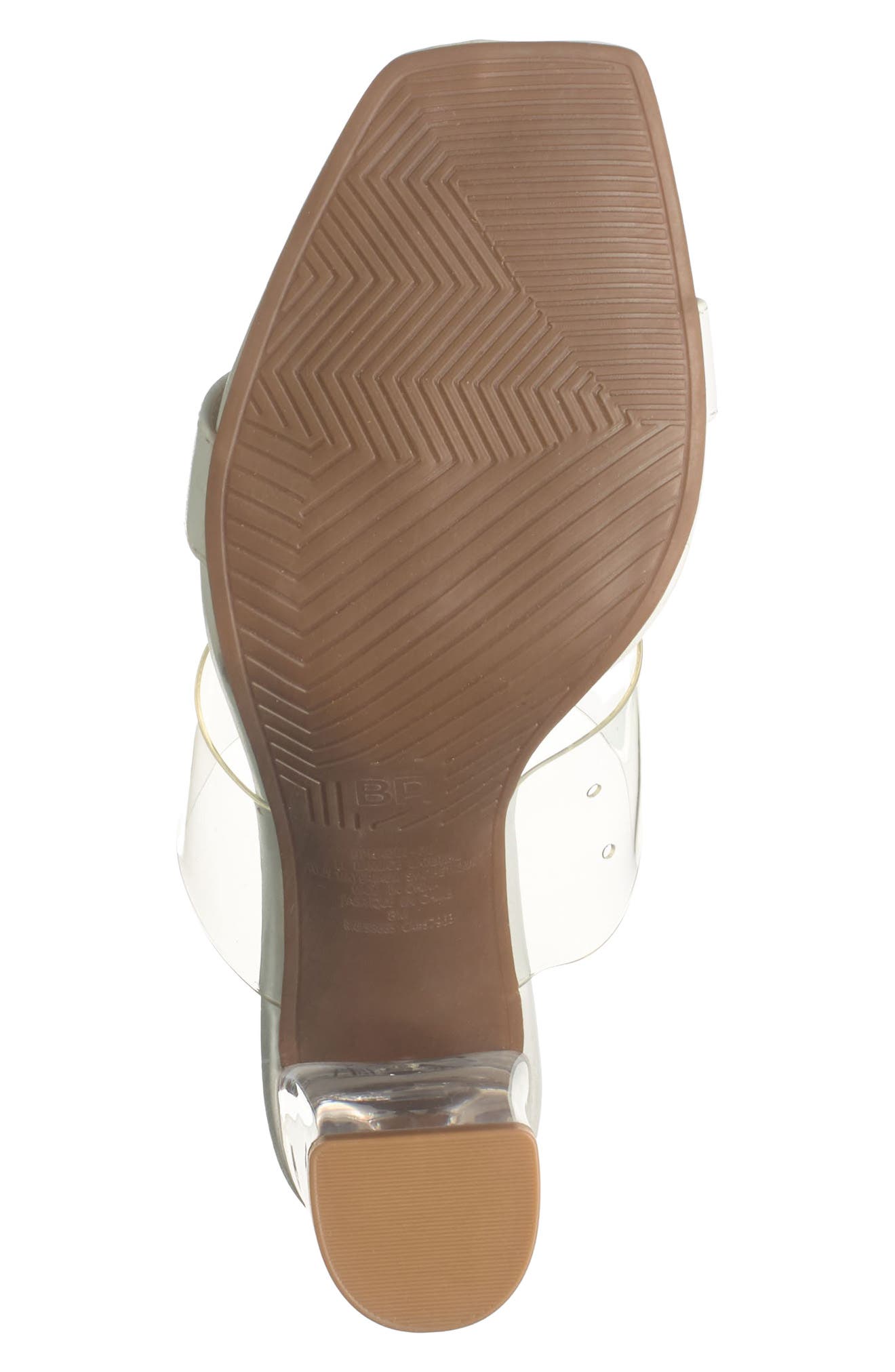 BP. Naomi Clear Block Heel Sandal, Alternate, color, 