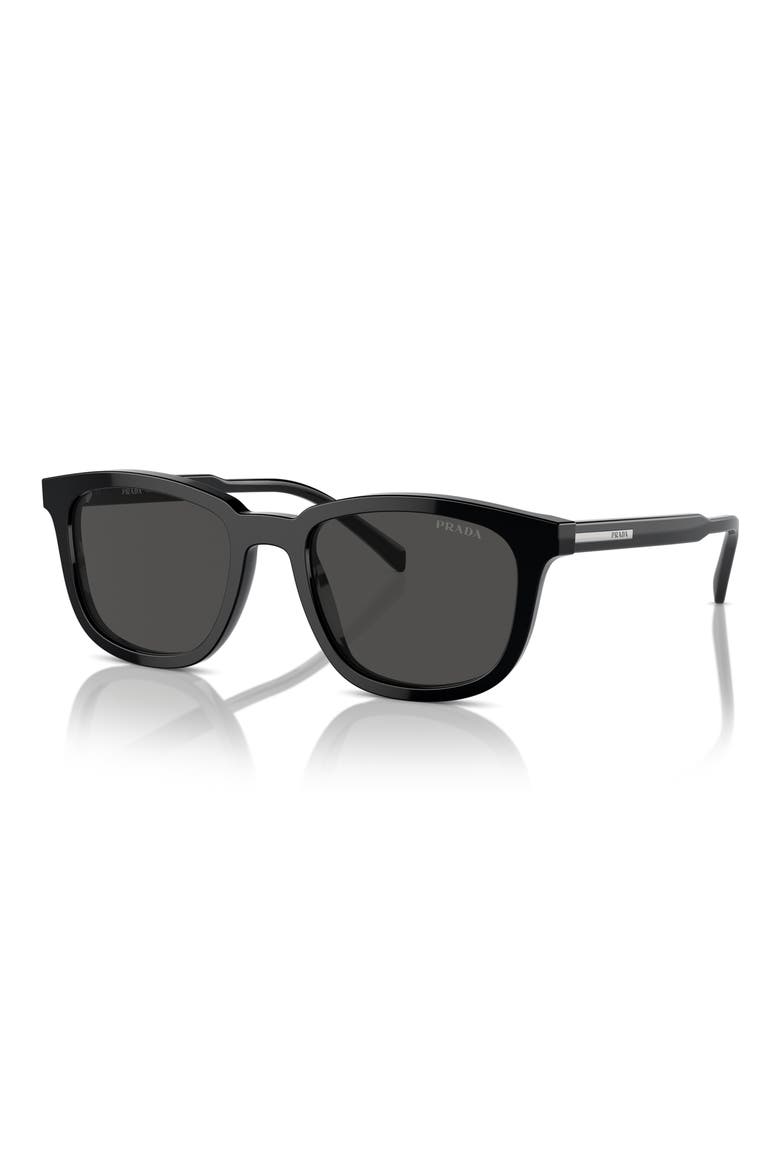 55mm Pillow Sunglasses, Alternate, color, BLACK/ GREY
