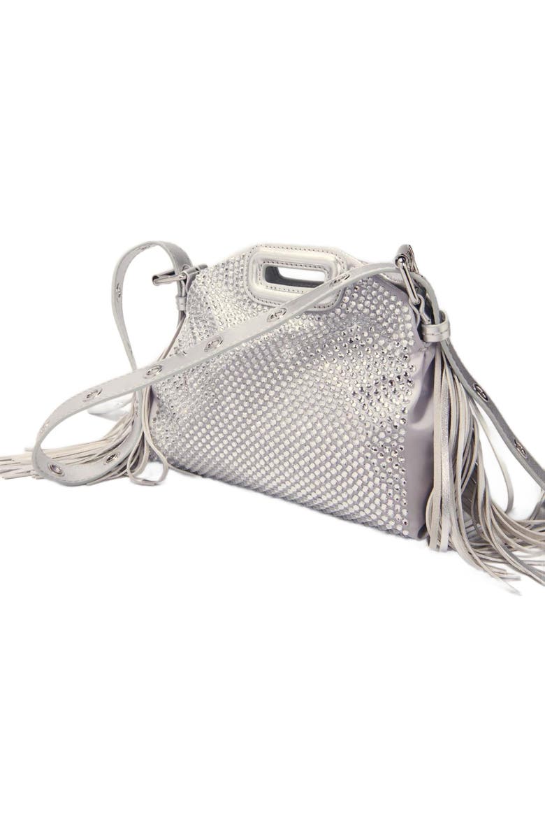 maje Miss M Mini rhinestone bag, Alternate, color,