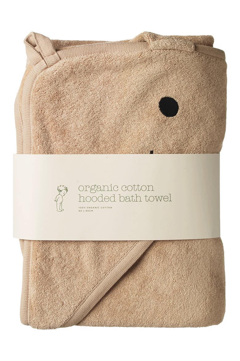 Bunny Hooded Towel, Alternate, color, NOUGAT