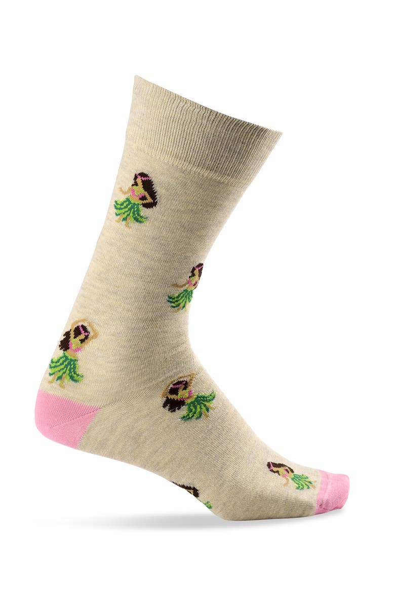 Big & Tall 3-Pk Luau Vibes Socks, Alternate, color, MULTI