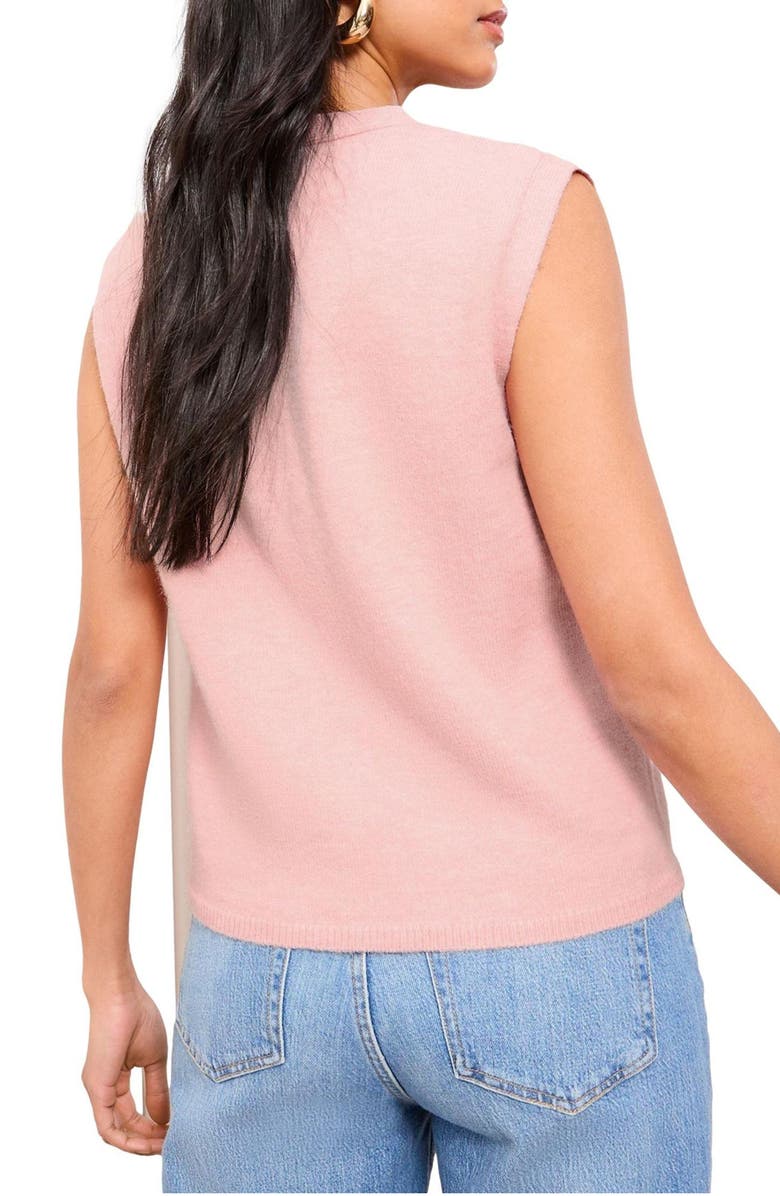 Friends Like These Front Button Sweater Vest, Alternate, color, Pink