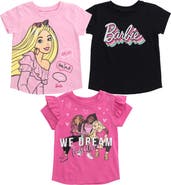 Barbie 3-Pack Short Sleeve T-Shirts