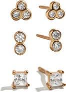 BaubleBar Beckett Set of 3 Water Resistant Stud Earrings