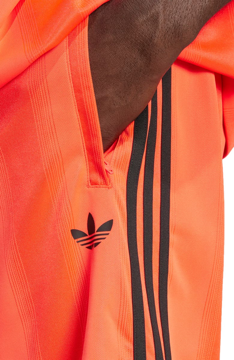 adidas Adicolor Jacquard Shorts, Alternate, color, Lucid Red/ Black