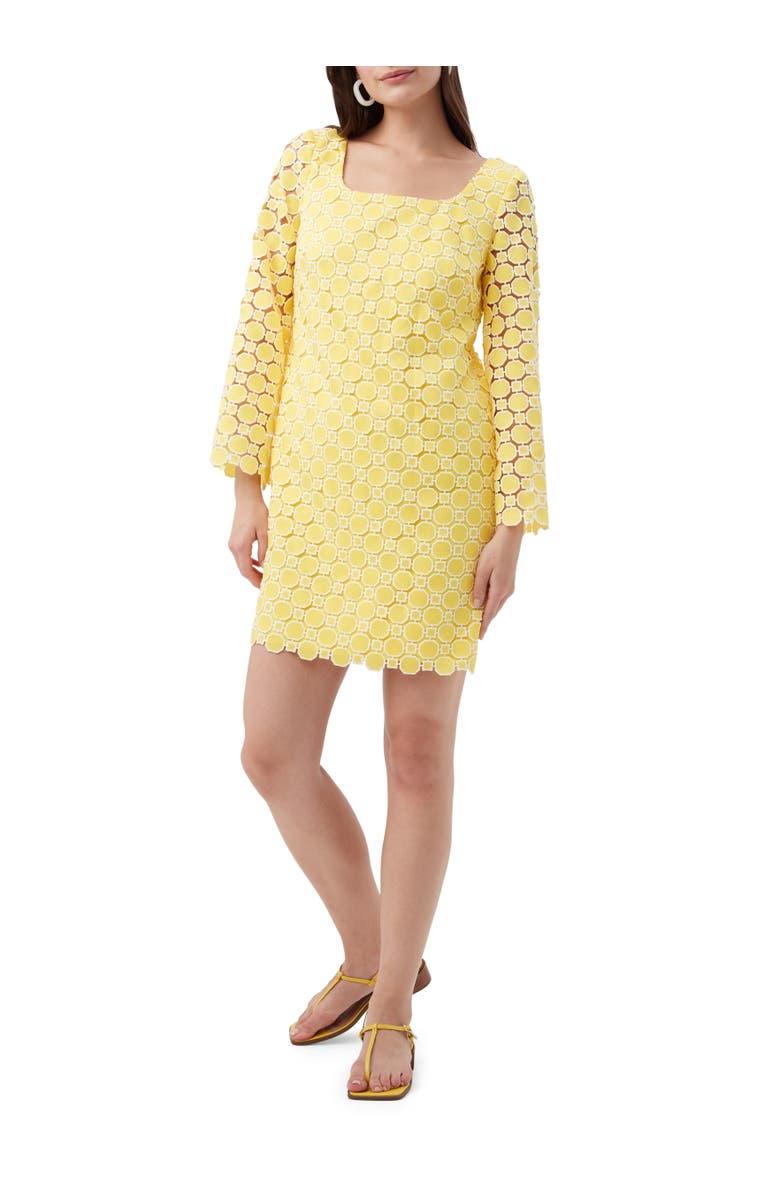 Trina Turk Ariella 2 Geometric Lace Long Sleeve Dress, Main, color, 