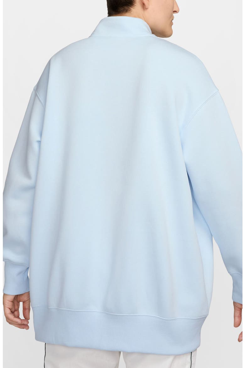 Sportswear Phoenix Oversize Fleece Quarter Zip Top, Alternate, color, BLUE TINT/ SAIL