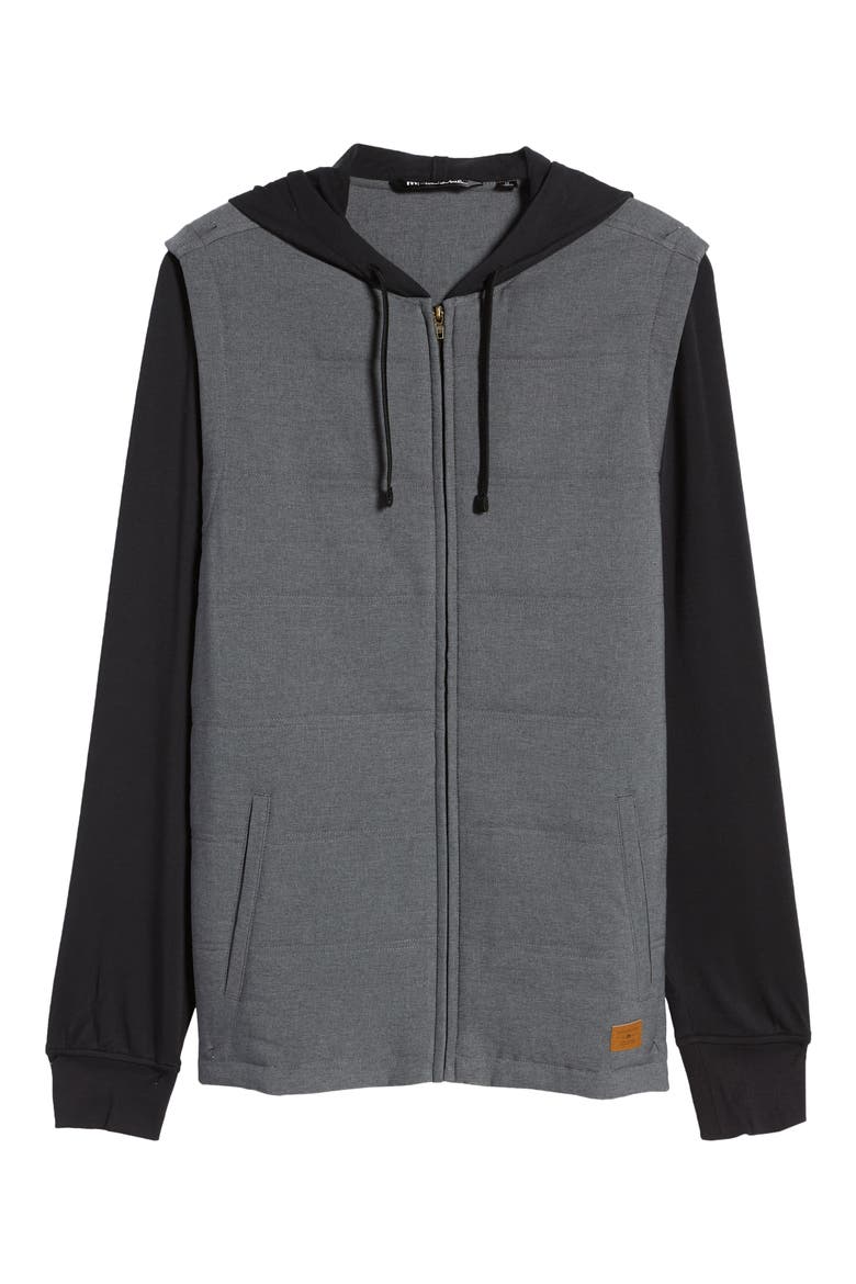 Scavenger Zip Hoodie, Alternate, color, HEATHER DARK GREY