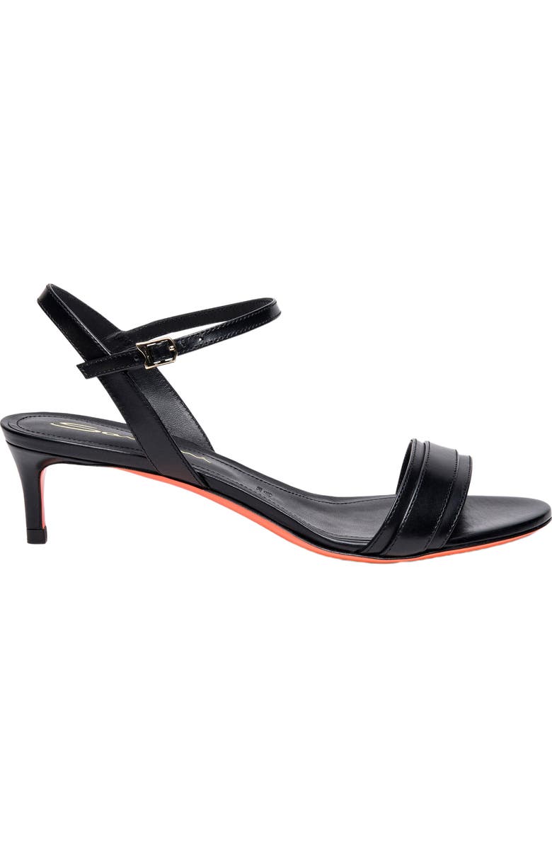 Santoni Women's mid-heel sandal, Main, color, Black