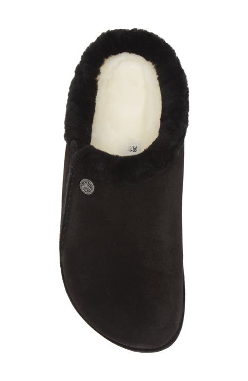 Birkenstock Zermatt Genuine Shearling Slipper In Black