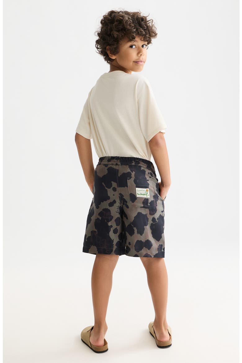 Kids' Regular Fit Shorts, Alternate, color, PAINTERLY ANIMAL OLIVE NIGHT