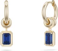Spinelli Kilcollin Zahra Sapphire Drop Huggie Hoop Earrings