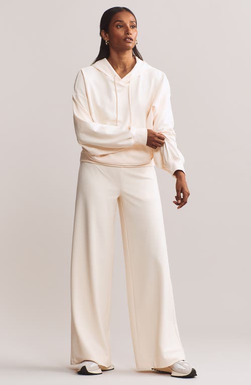 Rhone Ripple Wide Leg Sweatpants In Cream