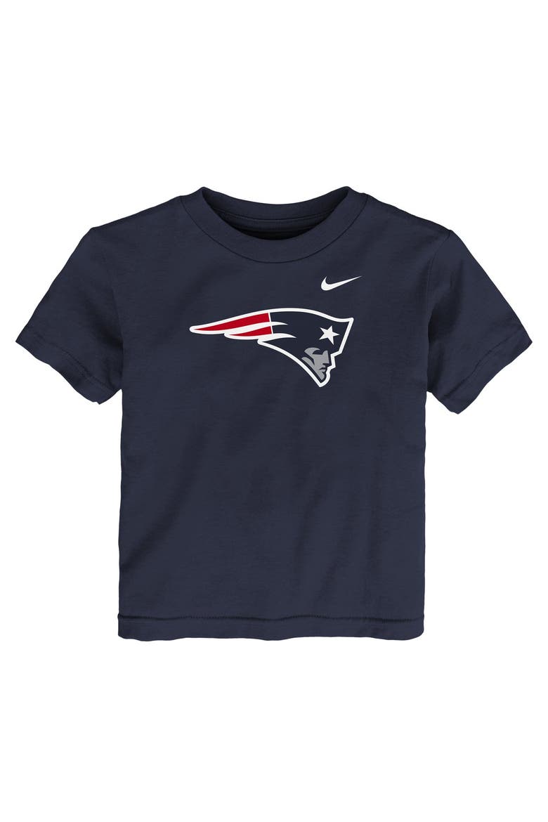 Toddler Nike Navy New England Patriots Logo T-Shirt, Main, color, Navy