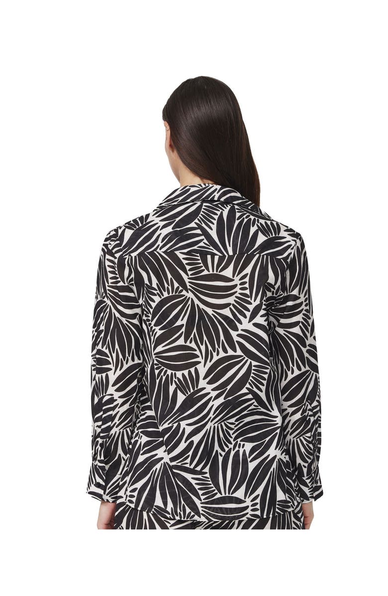 Profile by Gottex Comeback Button Down Shirt Cover-Up, Alternate, color, Black-White