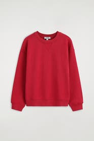 COS Rounded Cotton Crew-Neck Sweatshirt