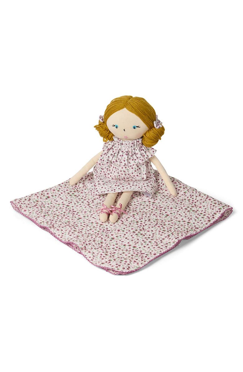 MiniMoi Baby "Luna" Cotton and Linen Rag Doll, Alternate, color, Winter White