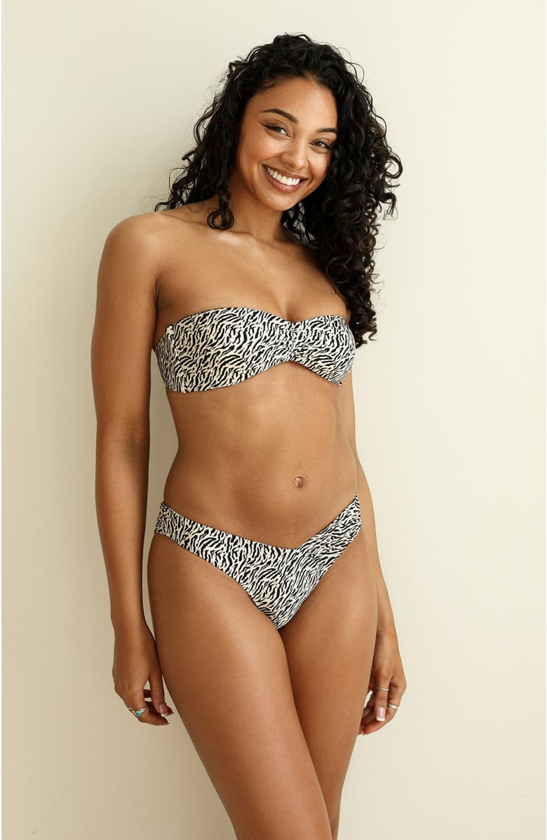 Dippin Daisys Hudson Bandeau Bikini Top, Alternate, color, Wild Child