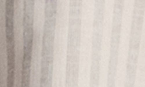 Mavi Jeans Stripe Cap Sleeve V-neck Button-up Shirt In Neutral